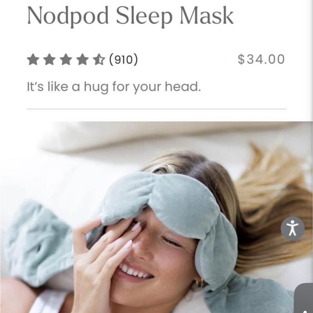 Nodpod sleep mask new not used weighted blanket